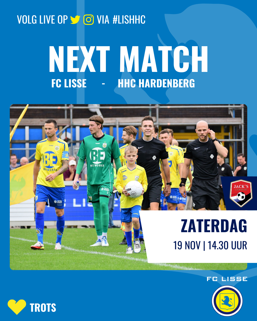 Voorbeschouwing FC Lisse – HHC Hardenberg