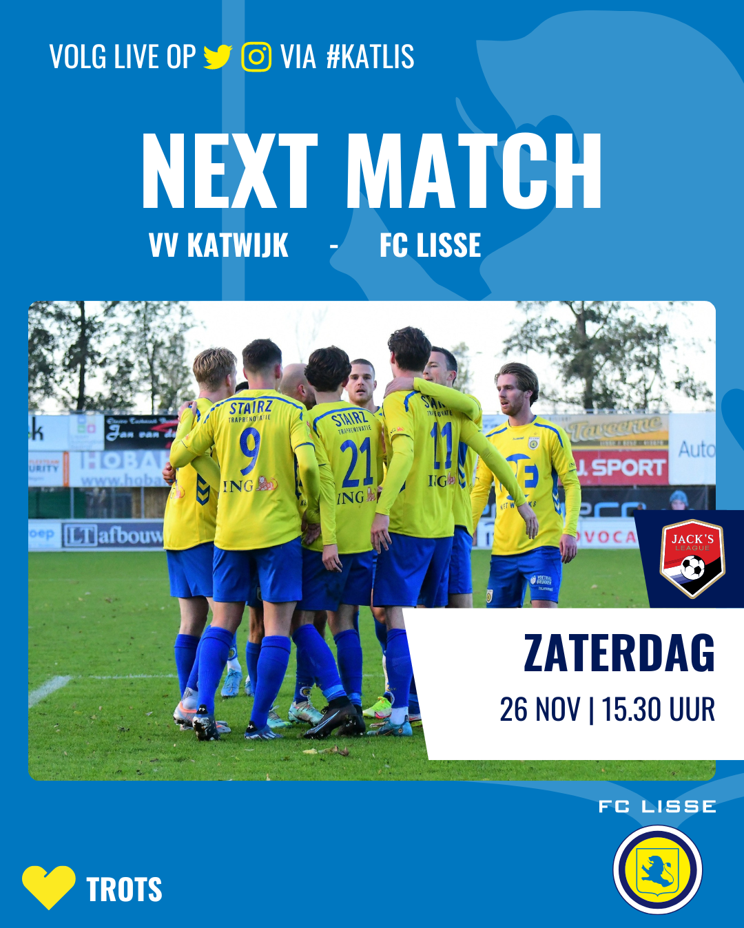 Voorbeschouwing VV Katwijk – FC Lisse