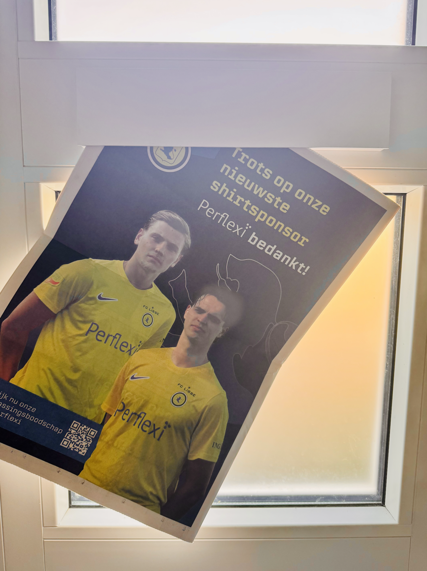 FC Lisse verrast nieuwe shirtsponsor Perflexi